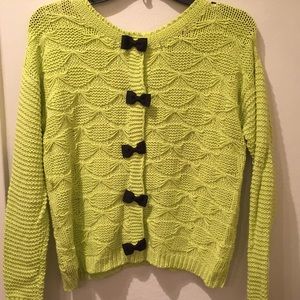 Lime green Jessica Simpson crew neck sweater